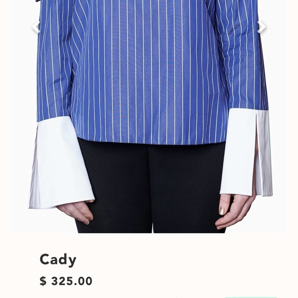 AMMARA Cady Nautical Striped Blouse size XS - Picture 12 of 16